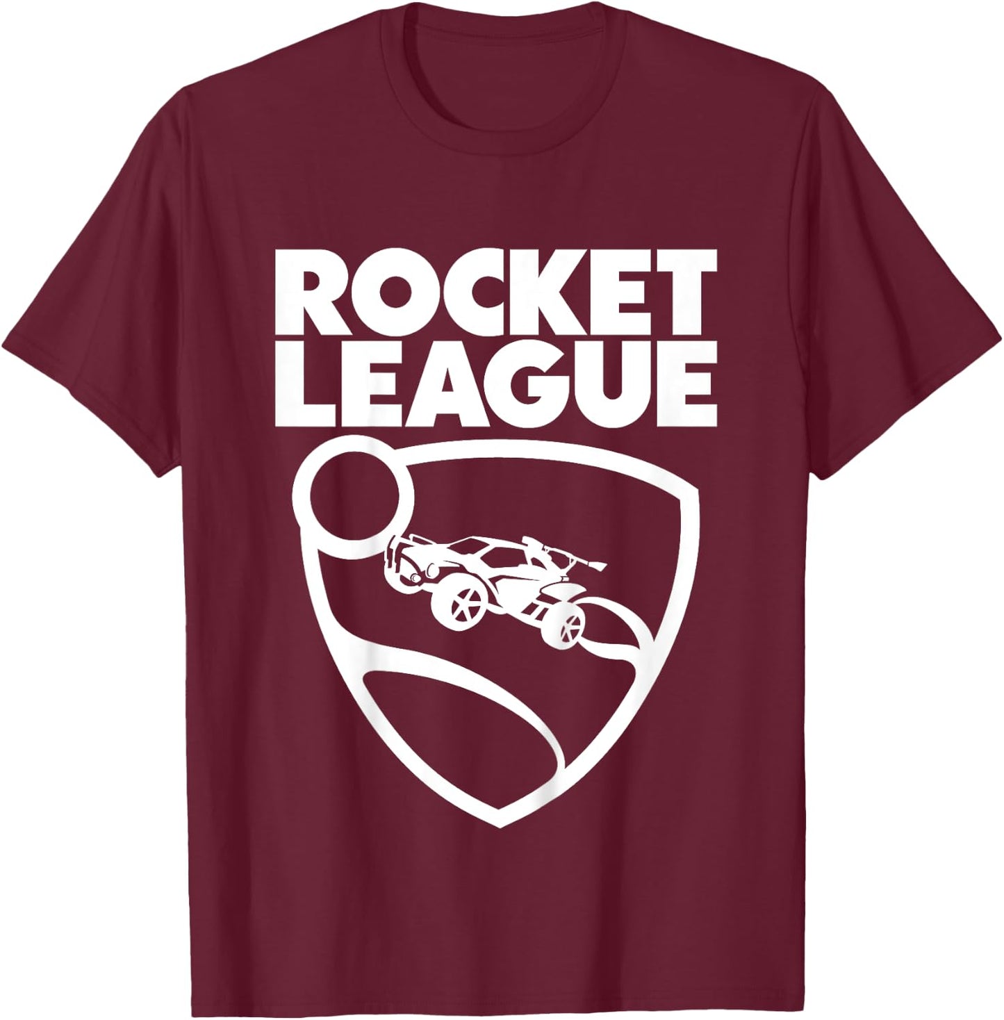 Children's Text Rocket League with Logo Children's T-Shirt - T-Shirt | Maroon