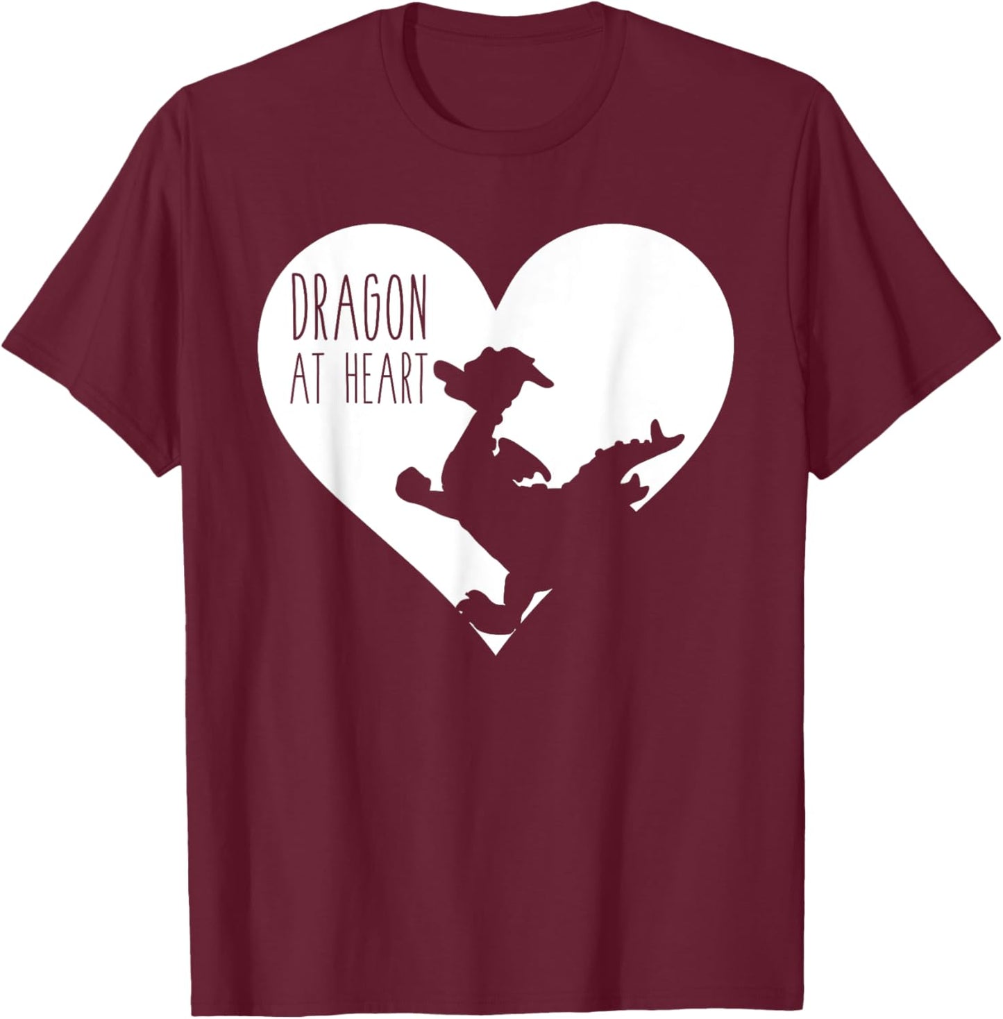 Dragon At Heart T-Shirt - T-Shirt | Maroon