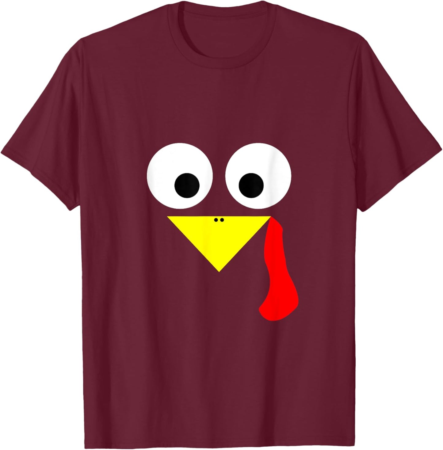 Turkey T Shirt - Male Boy Tom Gobbler T-Shirt - T-Shirt | Maroon