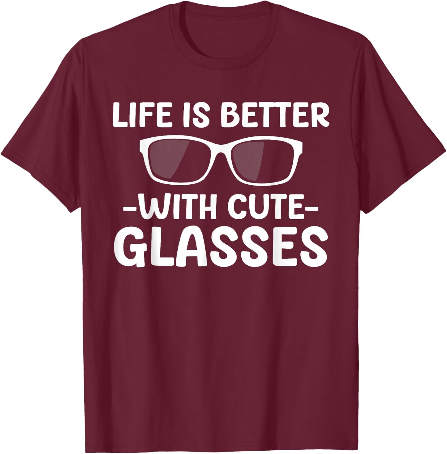 Cute Optician Art Women Optometrist Eyewear Optician T-Shirt - T-Shirt | Maroon