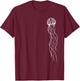 Jellyfish Ocean Sea Water Marine Biology Animal T-Shirt - T-Shirt | Maroon
