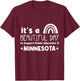 Support Public Education Teacher Red for Ed Minnesota Women Kids T-Shirt - T-Shirt | Maroon