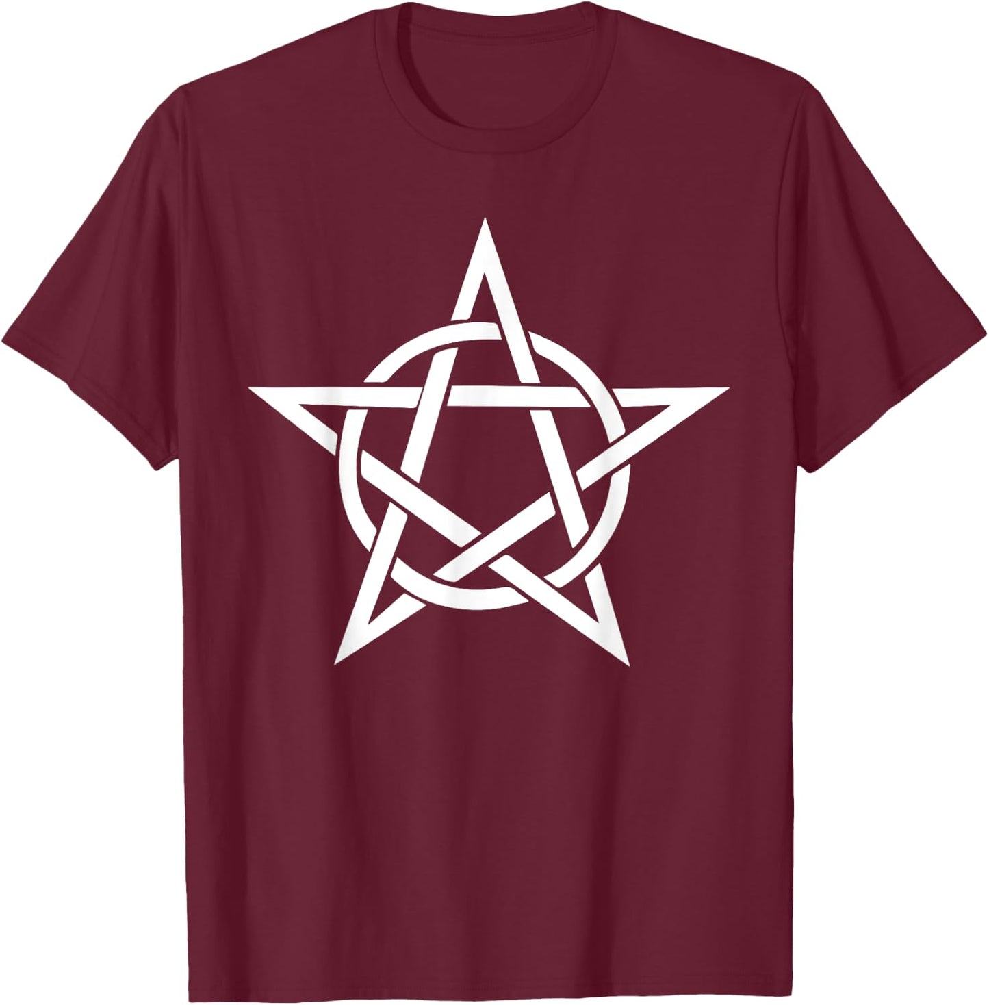 Wicca Pentacle Pentagram Halloween Rebel Gothic Punk T-Shirt - T-Shirt | Maroon