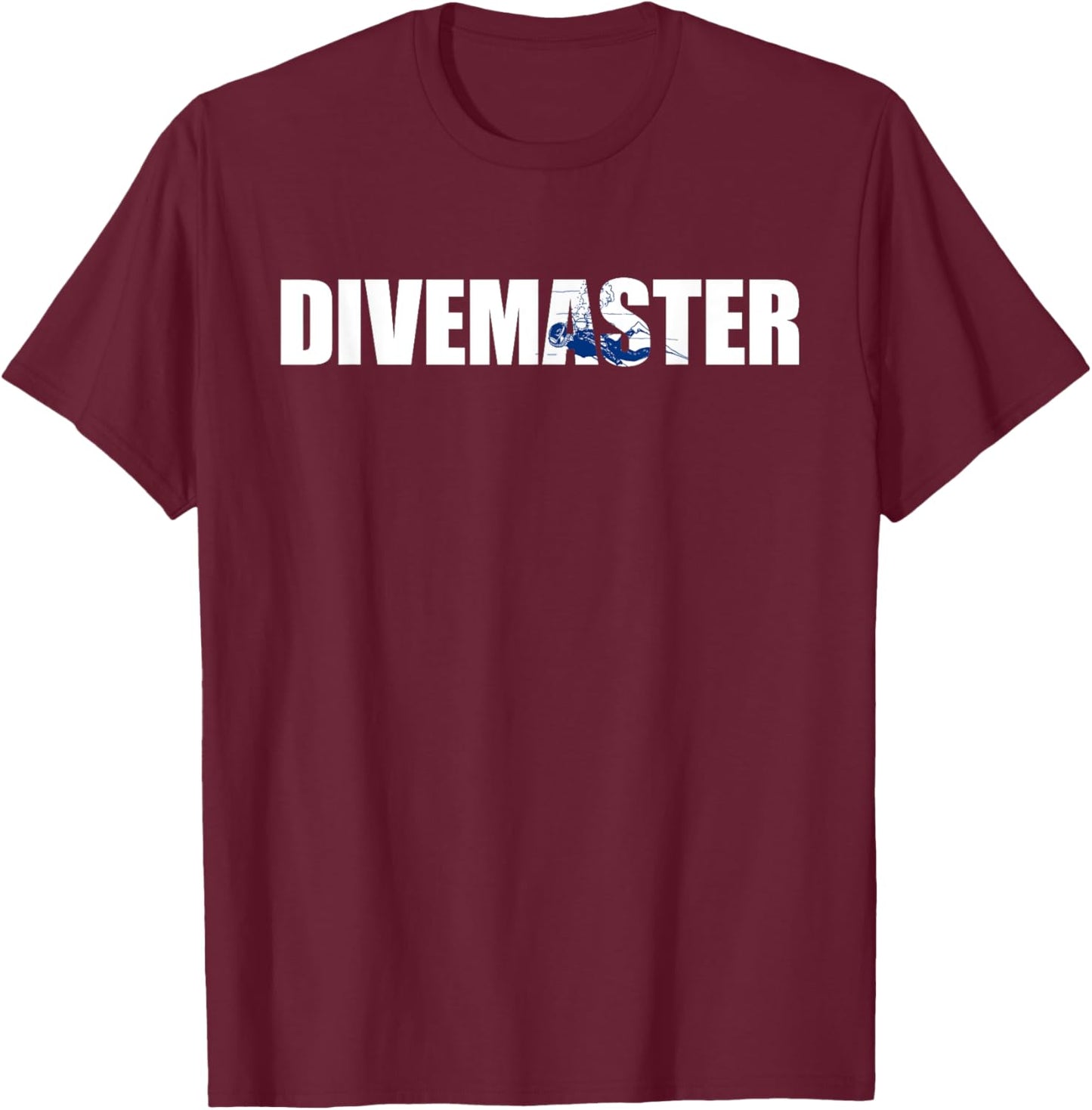 Divemaster Scuba and Free Diver Awesome T-Shirt - T-Shirt | Maroon