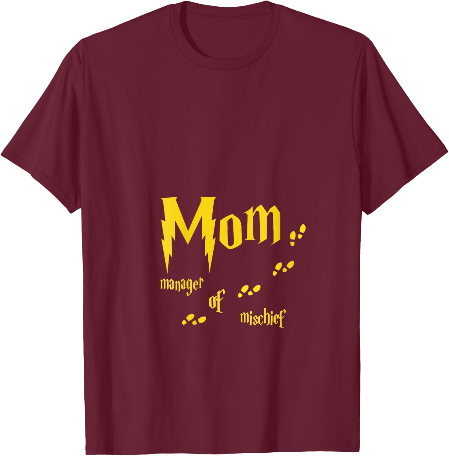 Mom manager of mischief V-Neck T-Shirt - T-Shirt | Maroon
