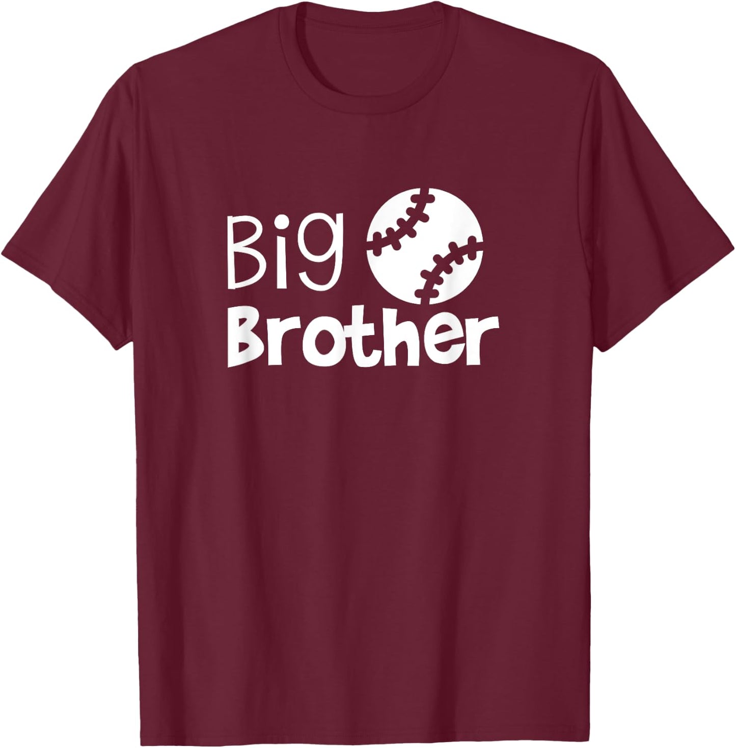 Big Brother Shirt - Baseball for Big Brother Toddler T-Shirt - T-Shirt | Maroon