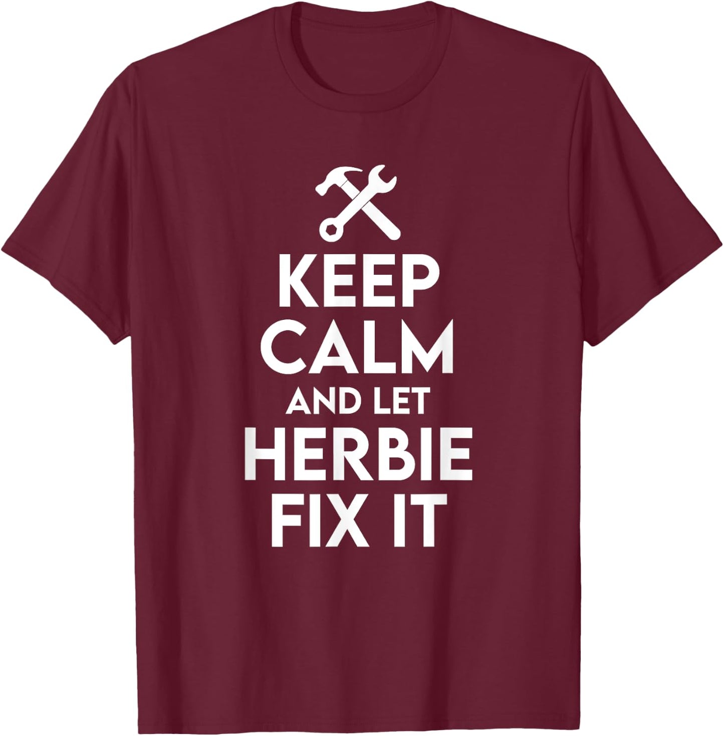 Herbie Handyman Birthday Name Personalized Herbie Mechanic T-Shirt - T-Shirt | Maroon