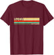 Retro Vintage Lindau T-Shirt - T-Shirt | Maroon