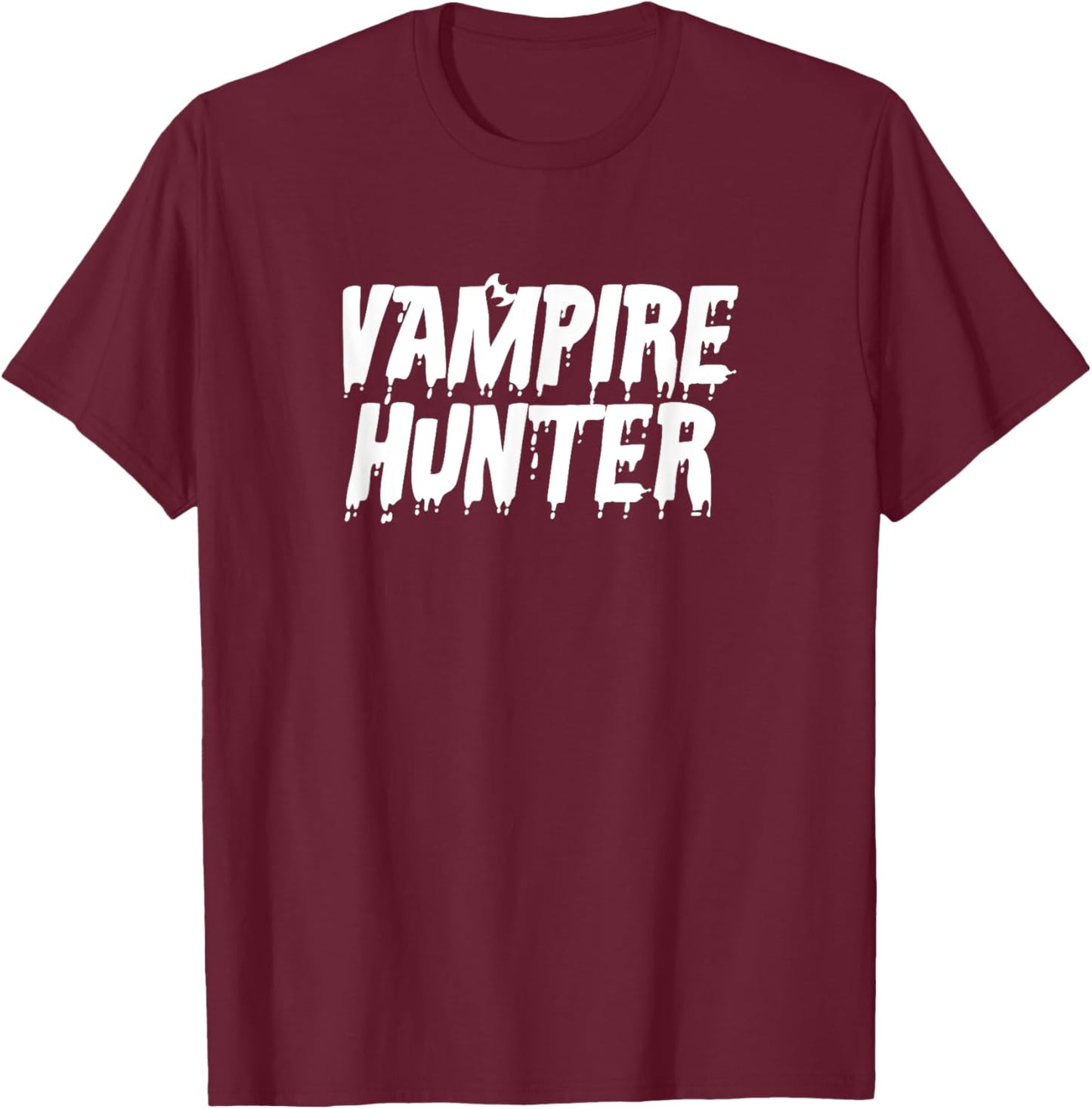 Vampire Hunter Halloween Costume T-Shirt - T-Shirt | Maroon