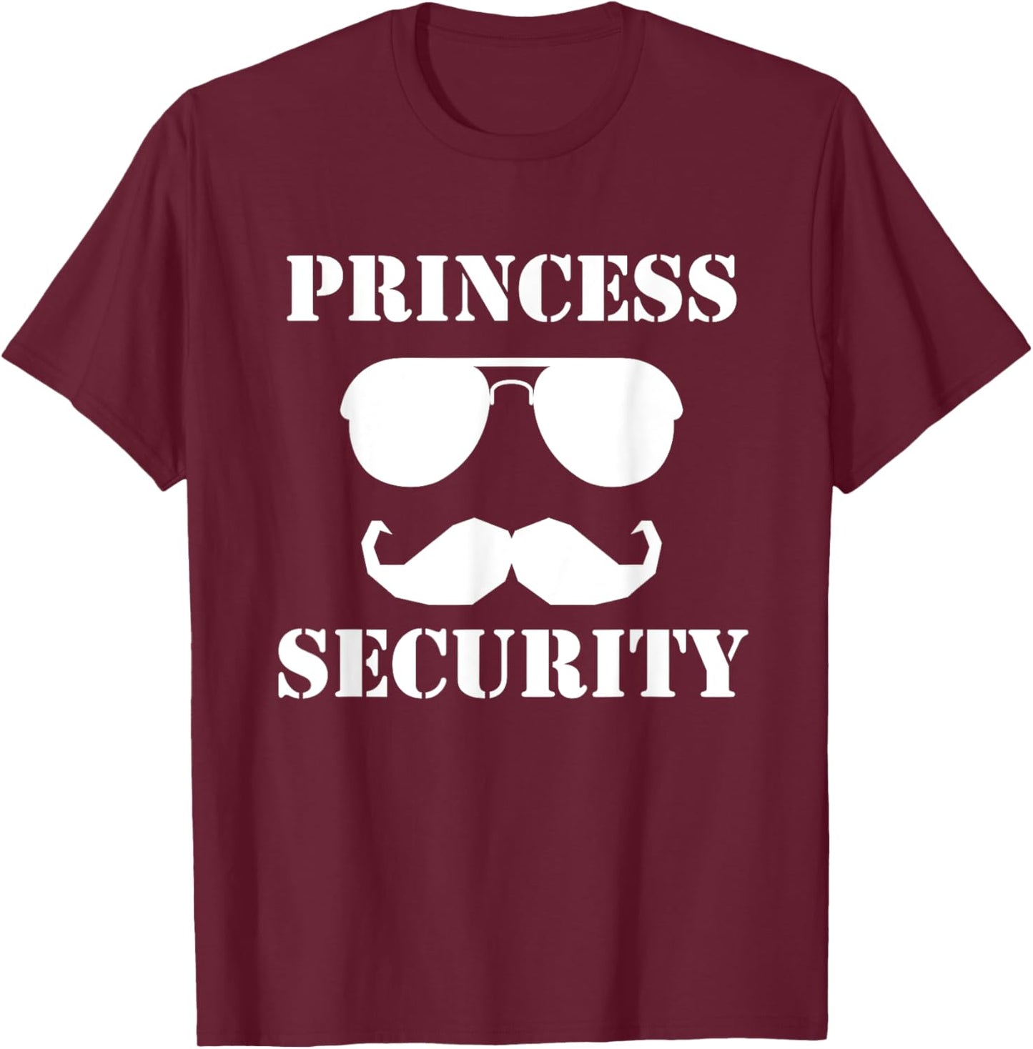Princess Security Family Guardian Safety Patrol T-Shirt - T-Shirt | Maroon