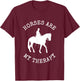Horse Picture Horseback Riding Shirt T-Shirt - T-Shirt | Maroon