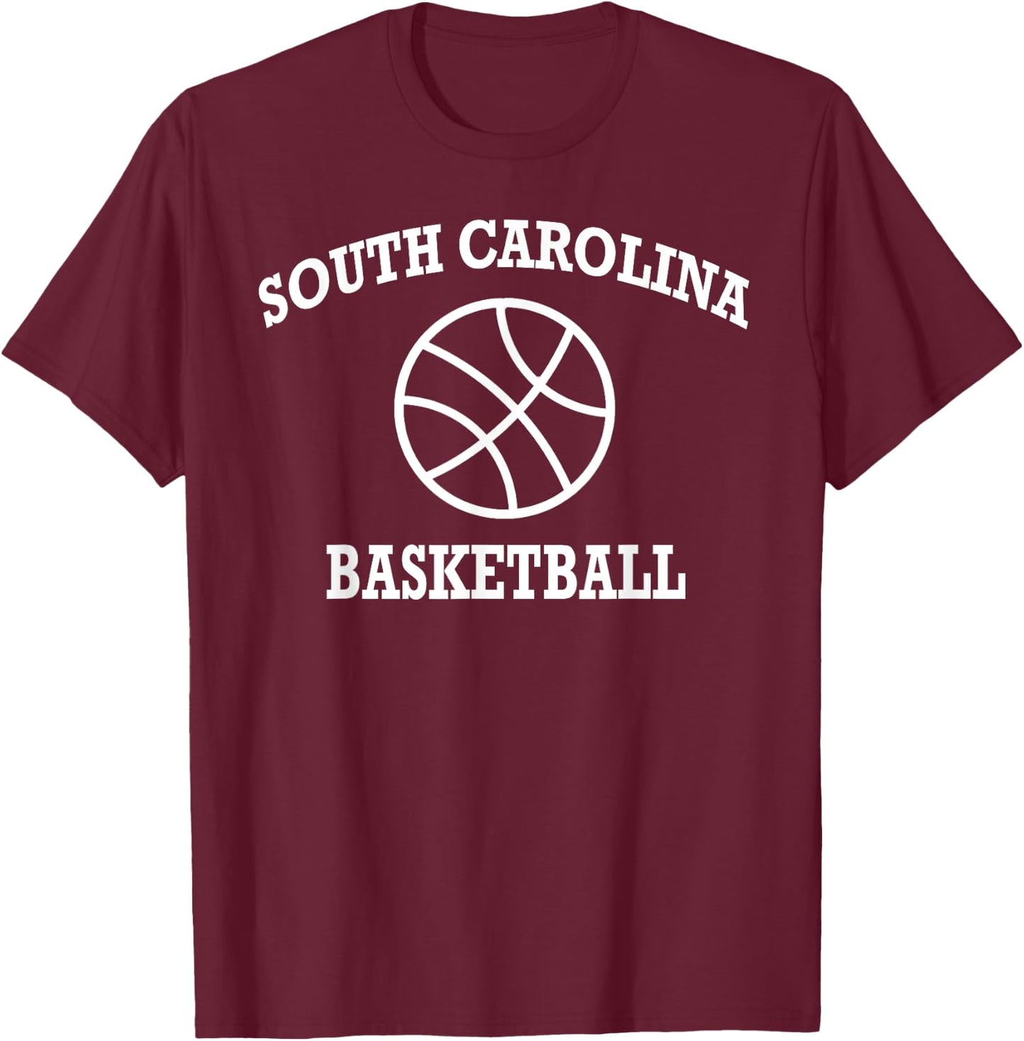 Basketball Logo South Carolina Retro Design College State T-Shirt - T-Shirt | Maroon