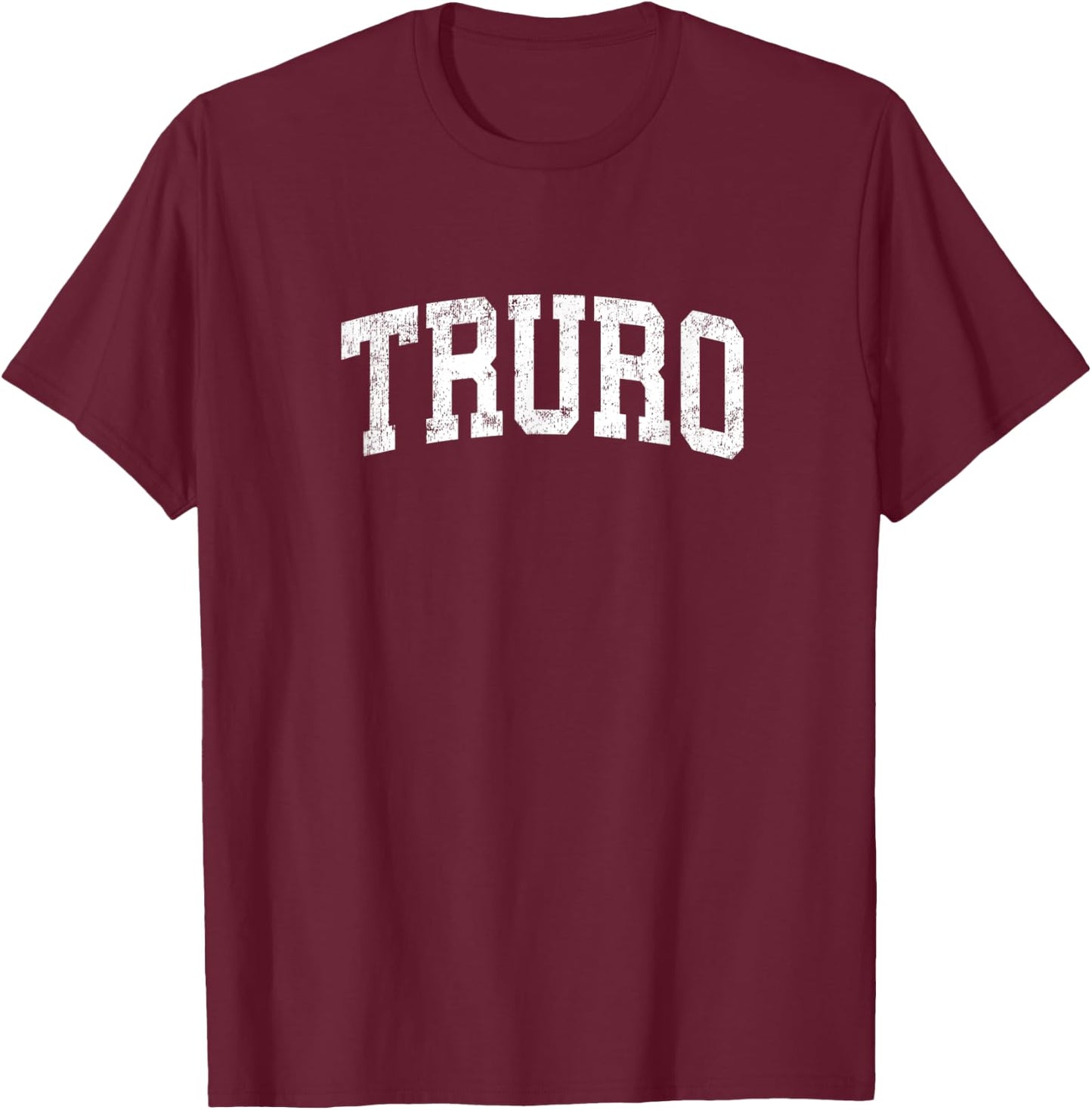 Truro Massachusetts MA Vintage Athletic Sports Design T-Shirt - T-Shirt | Maroon