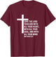 Matthew 22:37 22 37 God Jesus Religious Quote Christian T-Shirt - T-Shirt | Maroon
