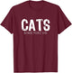 Cats Because People Suck Funny Lover Gift Christmas T-Shirt - T-Shirt | Maroon