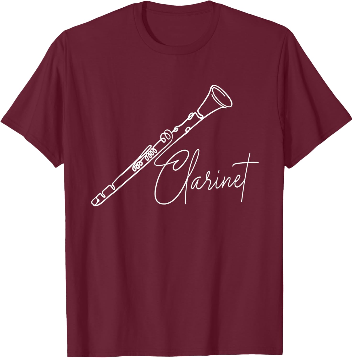Clarinet - Clarinetist Music Lover Marching Band T-Shirt - T-Shirt | Maroon