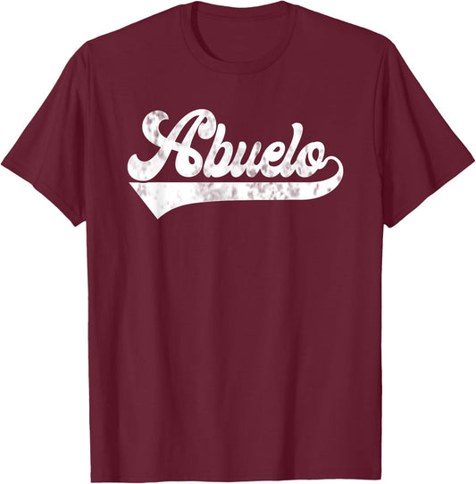 Abuelo Vintage Retro Father's Day for Papa Grandpa T-Shirt - T-Shirt | Maroon