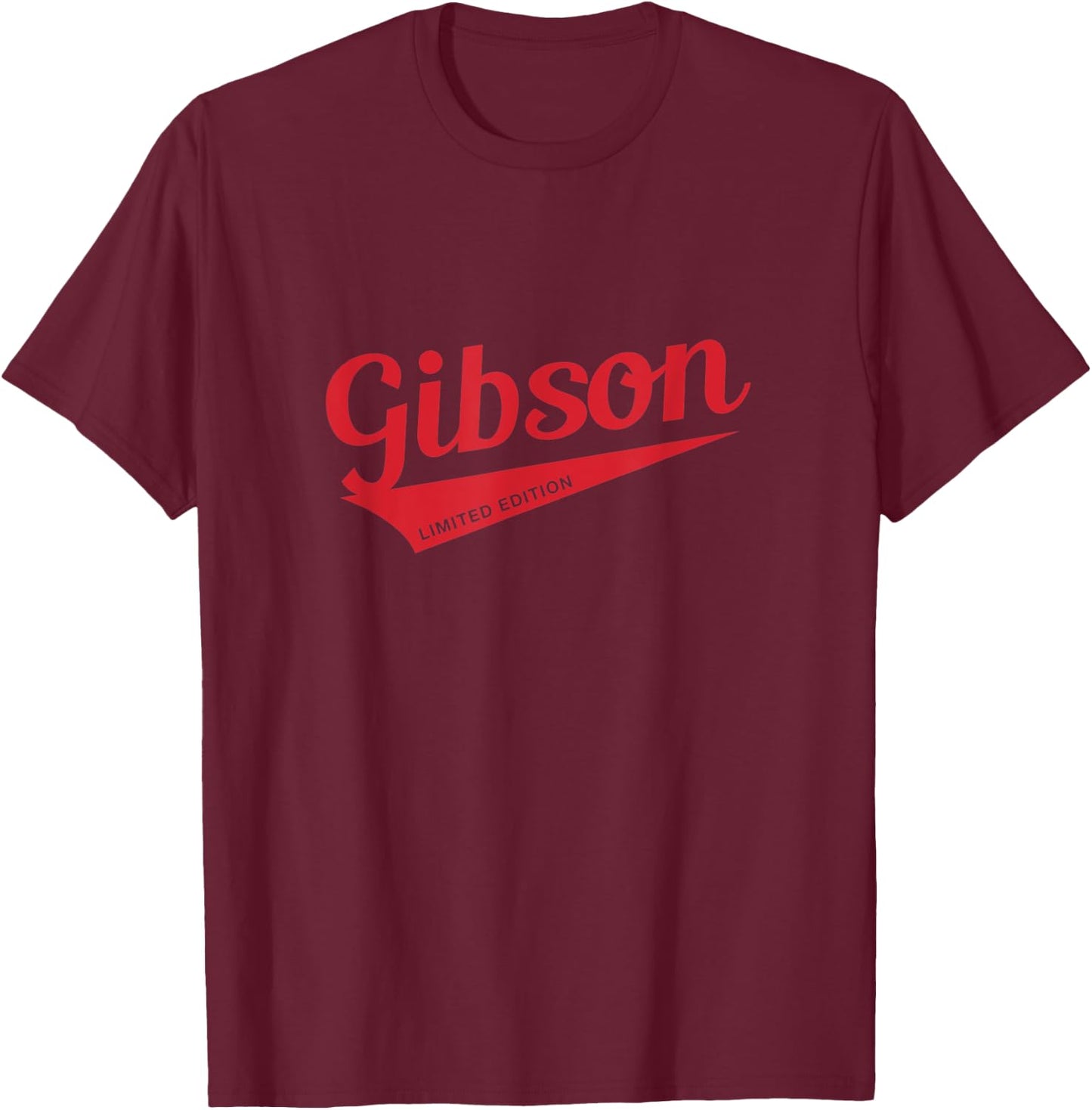 Gibson Limited Edition Pärchen Shirts Nachname T-Shirt - T-Shirt | Maroon