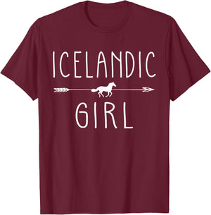 Icelandic Horse Girl Shirt Gifts Horses Talk Derby To Me T-Shirt - T-Shirt | Maroon