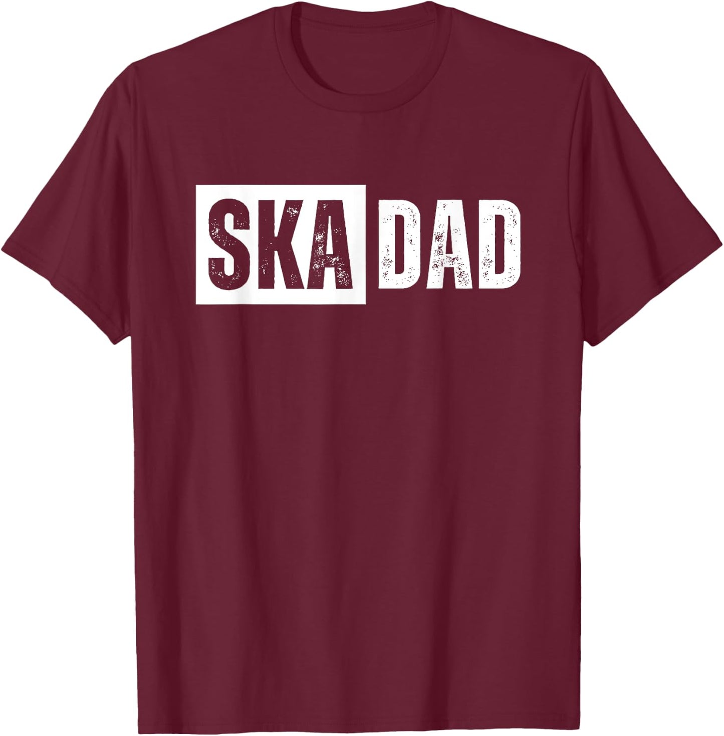 Ska Dad Music T-Shirt - T-Shirt | Maroon