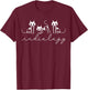 Xray Tech Halloween Cat Skeleton Radiology Rad Tech Student T-Shirt - T-Shirt | Maroon