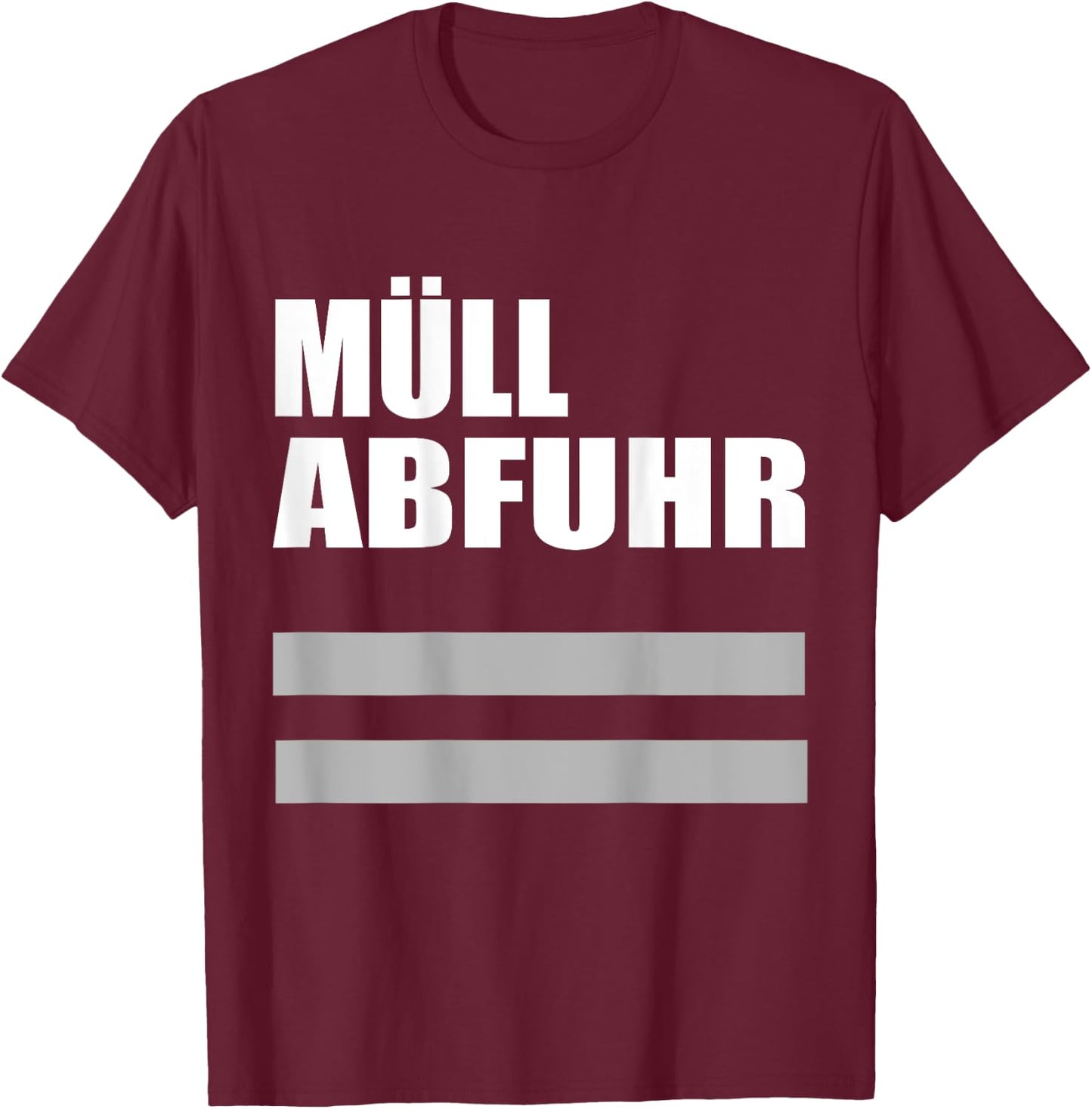 Müllmann Costume Müllabfuhr Carnival Theme , orange T-Shirt - T-Shirt | Maroon
