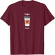 Coffee lovers coffee cup with heart T-Shirt - T-Shirt | Maroon