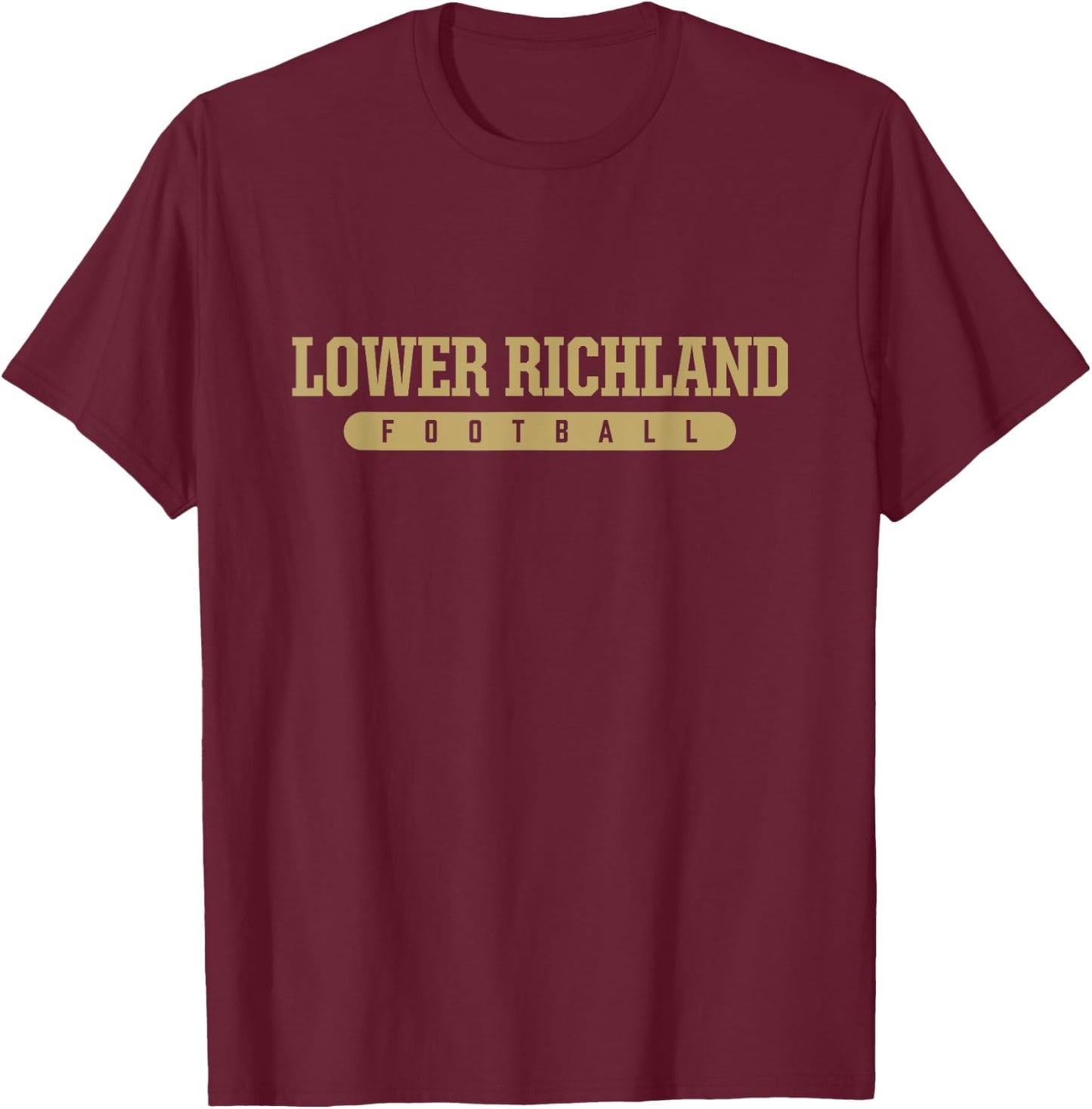 Lower Richland High School Football T-Shirt - T-Shirt | Maroon