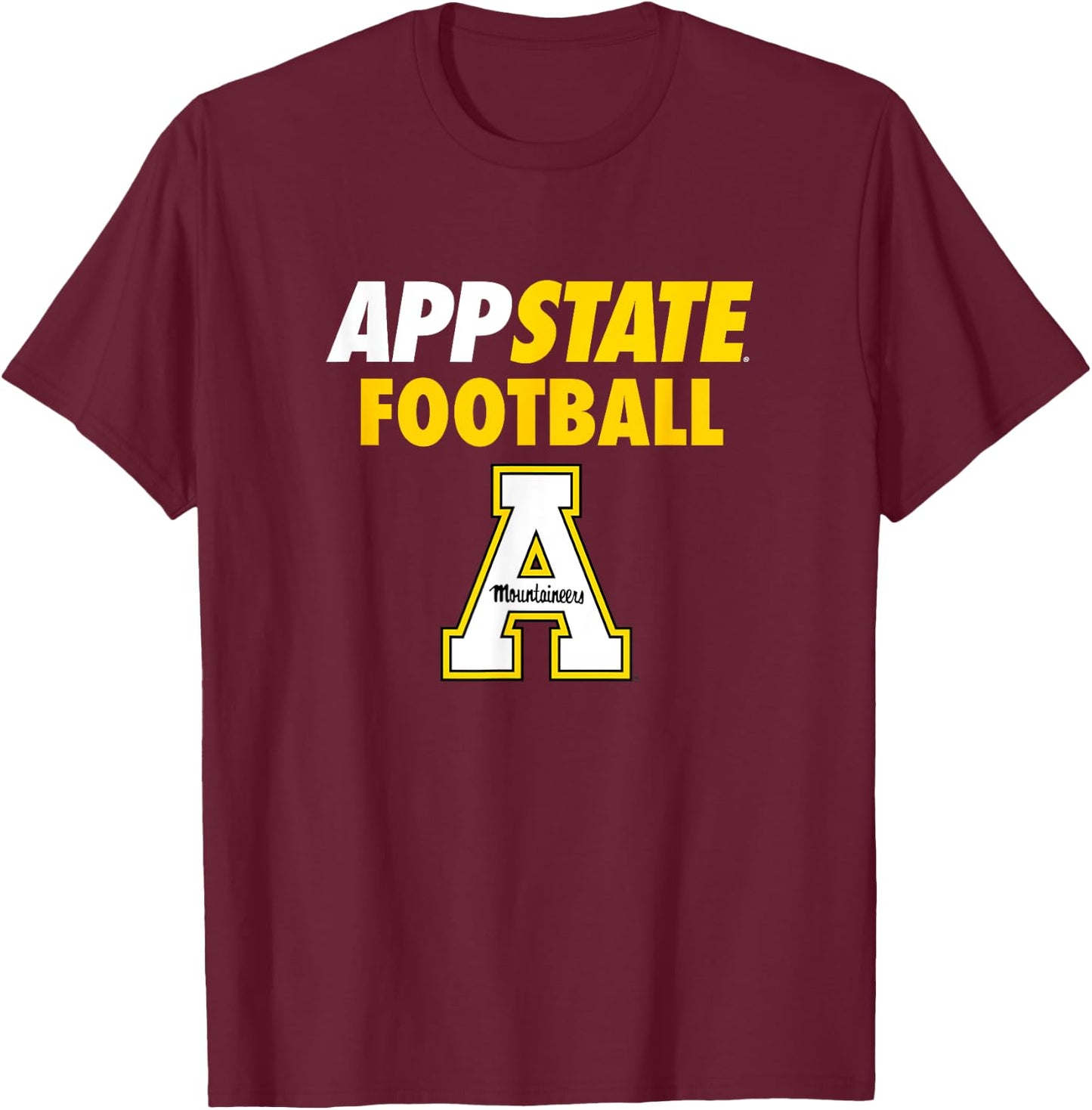 App State Football Mountaineers Sports Fan T-Shirt - T-Shirt | Maroon