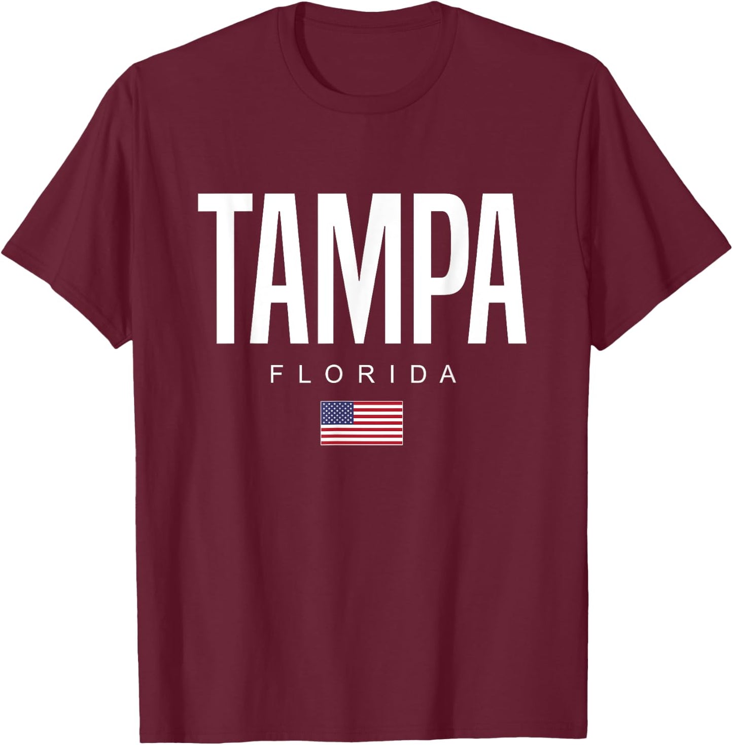 Tampa Florida FL T-Shirt - T-Shirt | Maroon