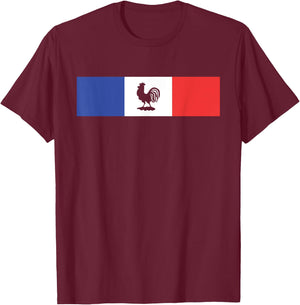 france Soccer Football france flag T-Shirt - T-Shirt | Maroon