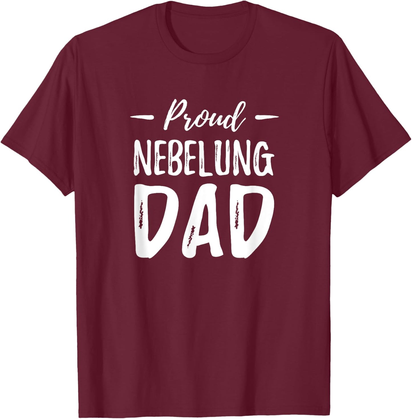 Proud Nebelung Cat Dad Funny Cat Lover Gift T-Shirt - T-Shirt | Maroon