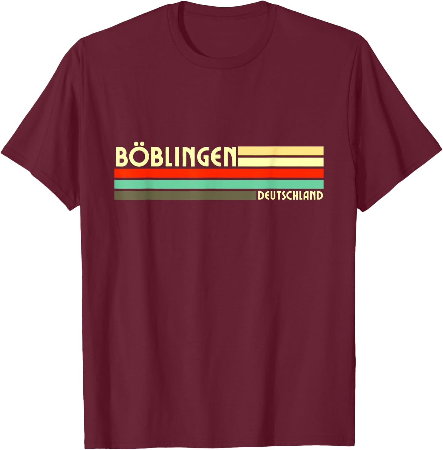 Retro Vintage Böblingen T-Shirt - T-Shirt | Maroon
