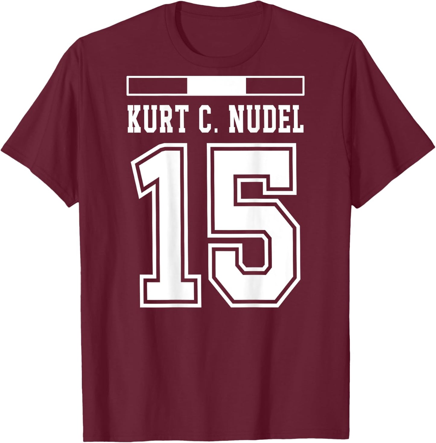 Österreich Trikot Lustige Namen Kurt C. Nudel T-Shirt - T-Shirt | Maroon