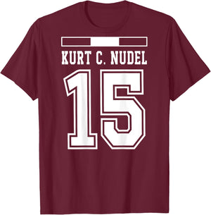 Österreich Trikot Lustige Namen Kurt C. Nudel T-Shirt - T-Shirt | Maroon