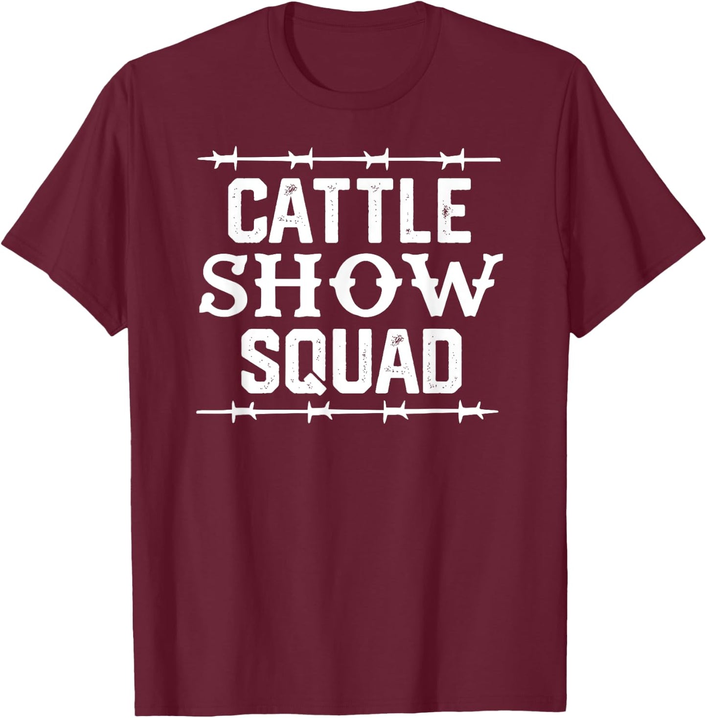 Cattle Show Squad T-Shirt - T-Shirt | Maroon