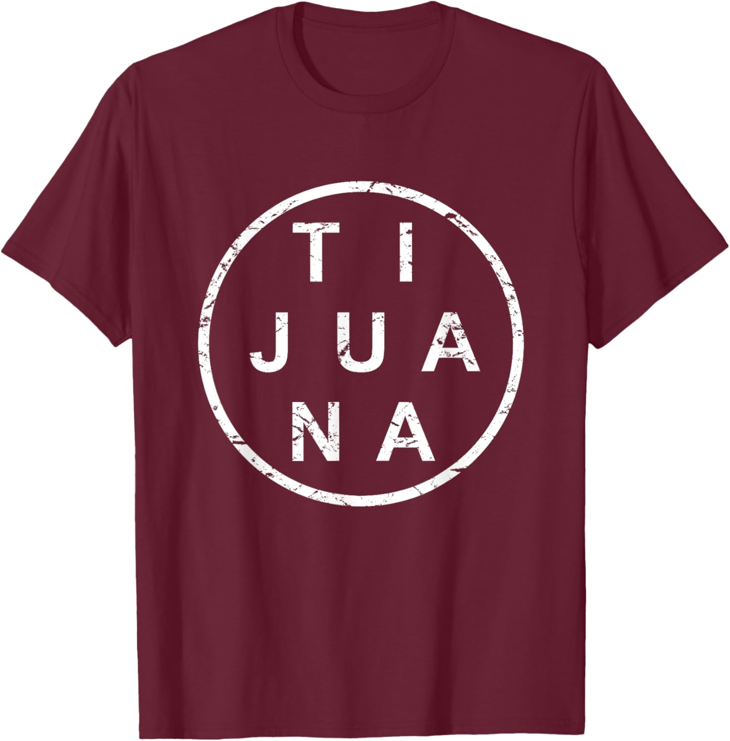 Stylish Tijuana T-Shirt - T-Shirt | Maroon