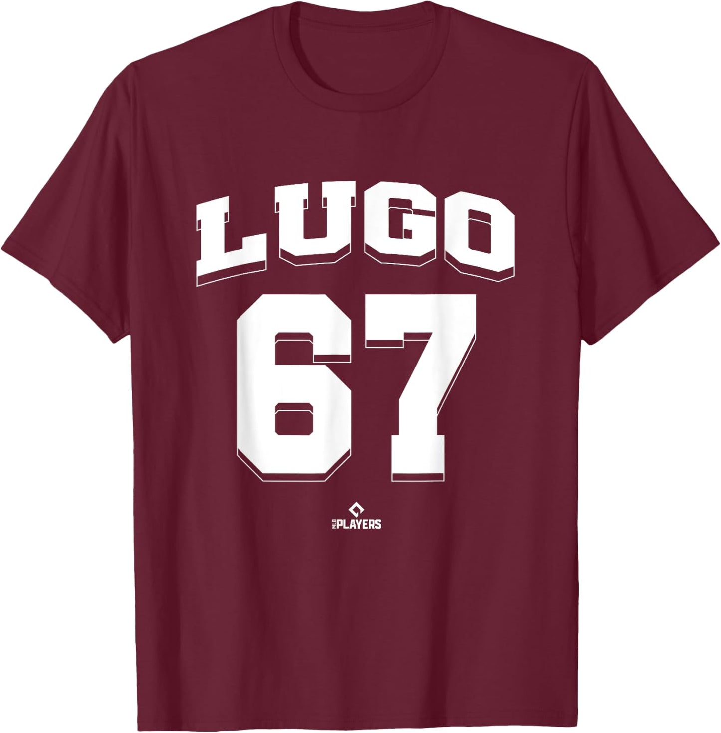 Seth Lugo 67 San Diego MLBPA T-Shirt - T-Shirt | Maroon