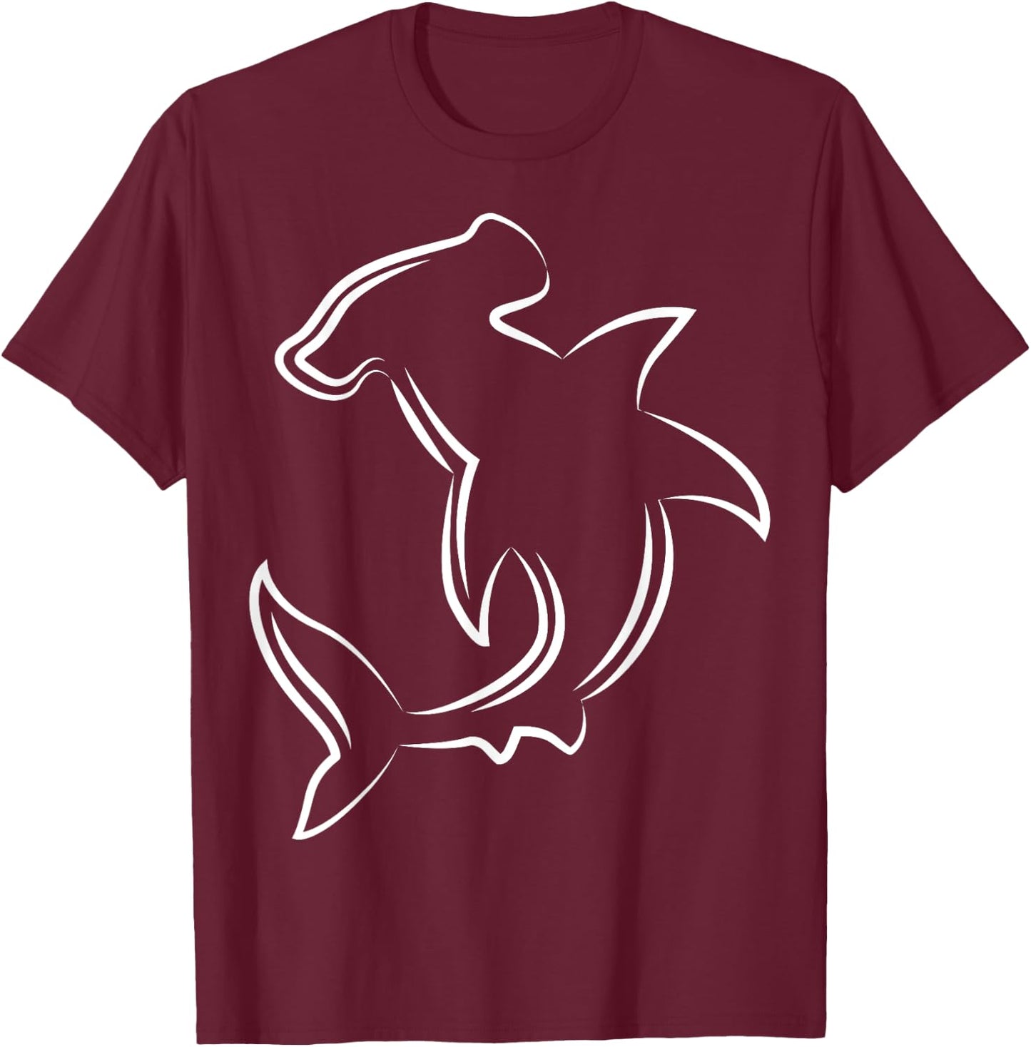 Hammerhead Shark Scuba Diving Diver Flag Underwater Dive T-Shirt - T-Shirt | Maroon