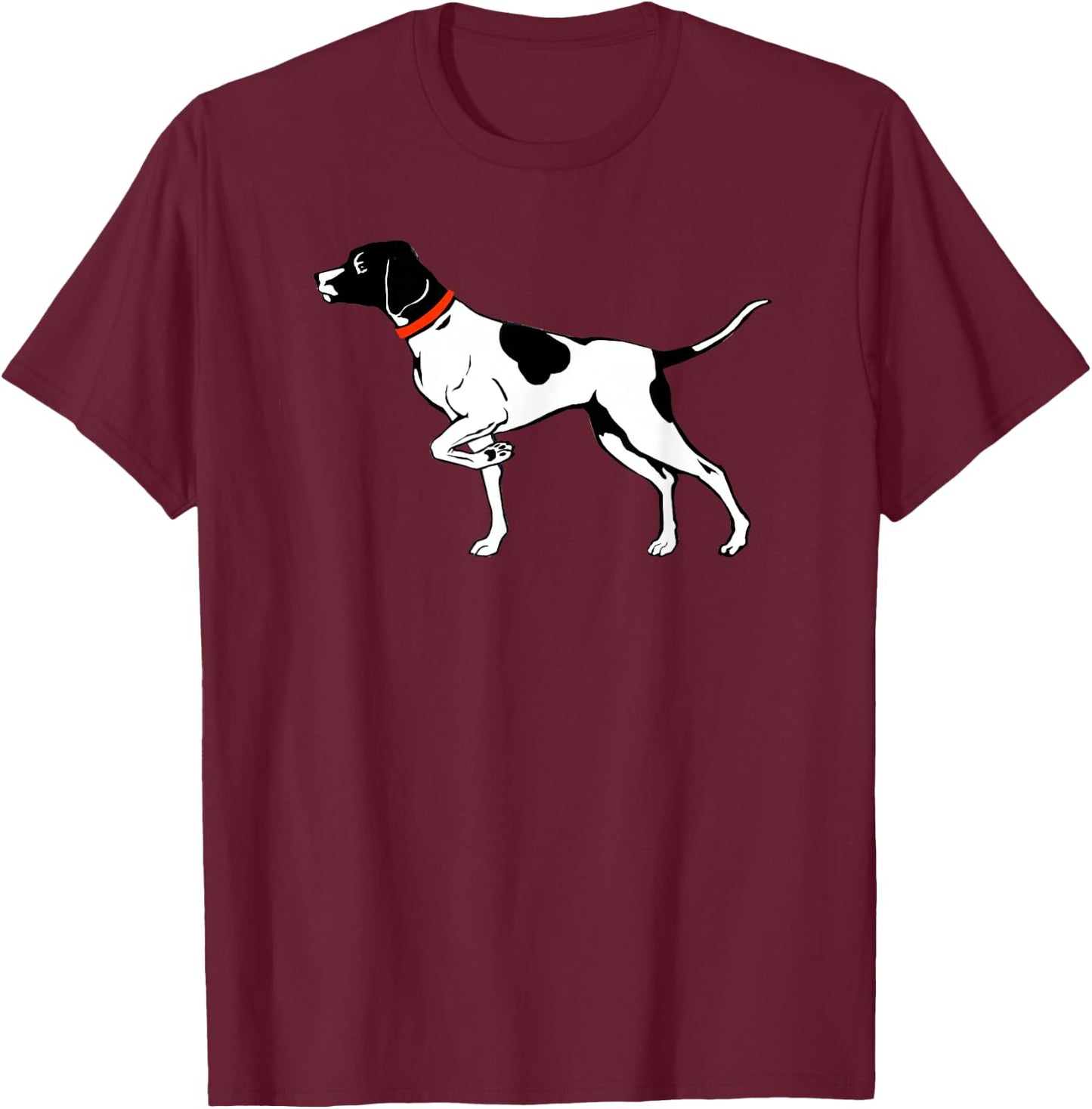 Pointer Dog Shirt English Pointer Pointing Bird Dog Women Girls Kids T-Shirt - T-Shirt | Maroon