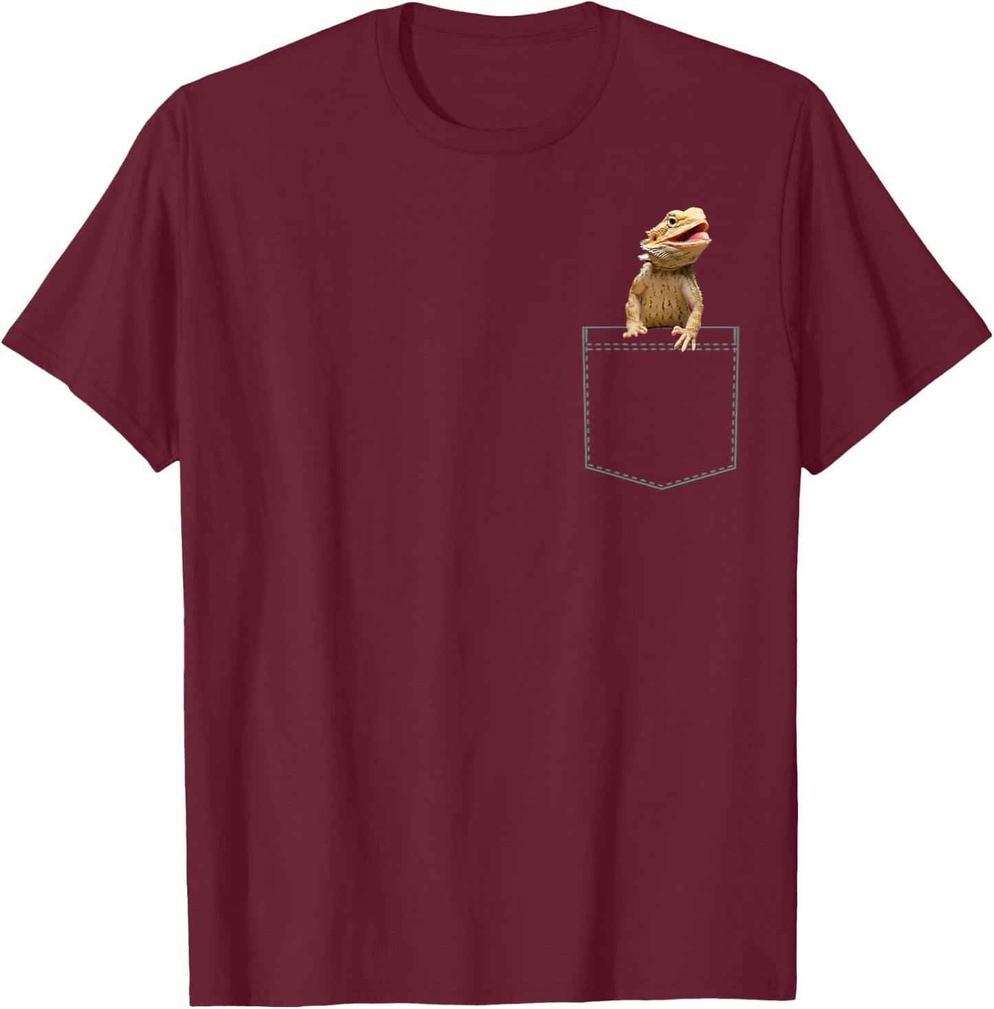 Bearded Dragon Youth Bearded Dragon Pocket Dragon T-Shirt - T-Shirt | Maroon