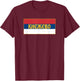 Knezevo Republika Srpska RS Srpska Zastava Trobojka T-Shirt - T-Shirt | Maroon