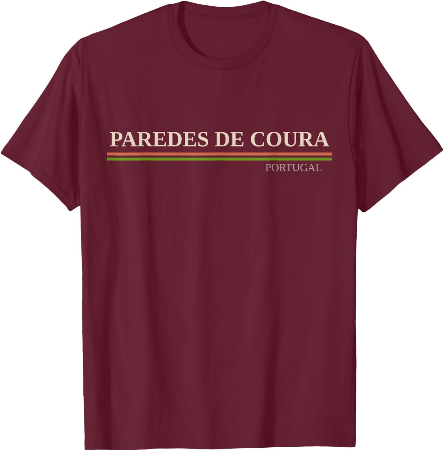 Paredes de Coura, Portugal T-Shirt - T-Shirt | Maroon