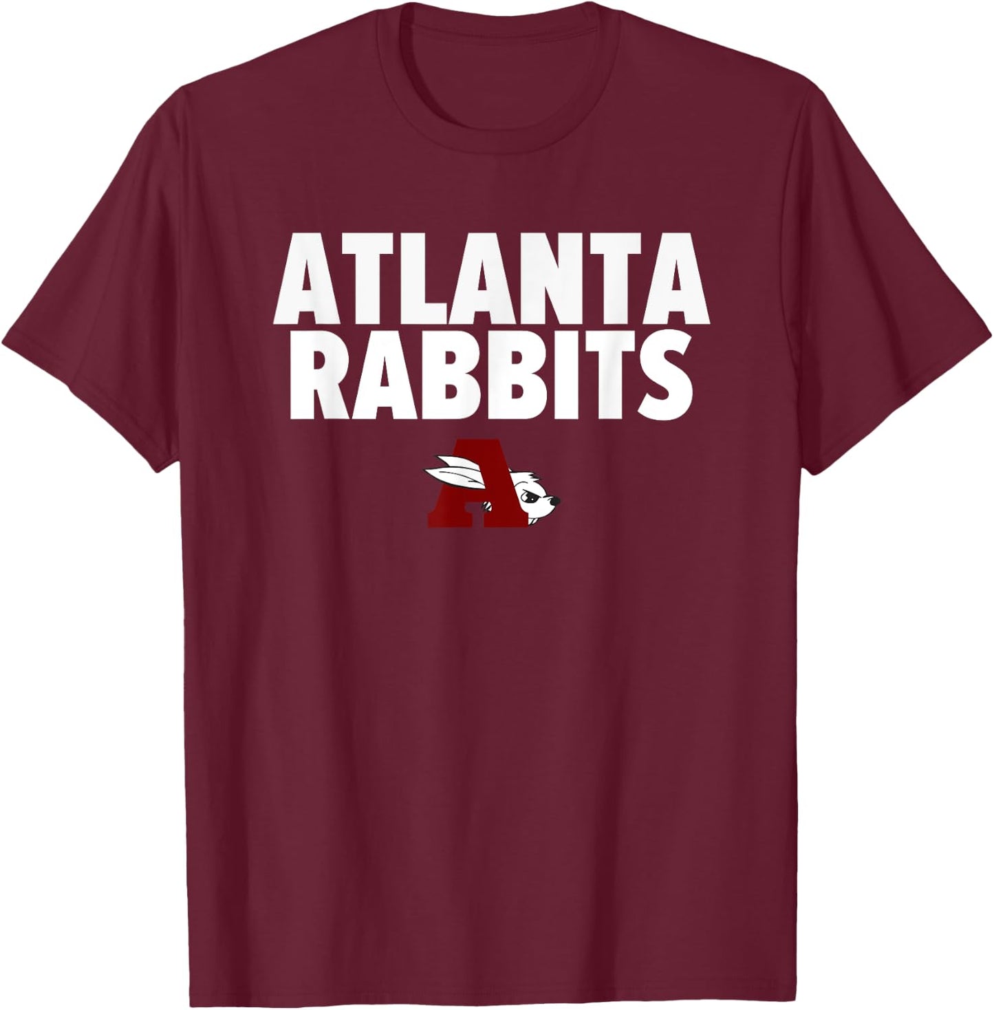 Atlanta Rabbits Logo Bold HS T-Shirt - T-Shirt | Maroon