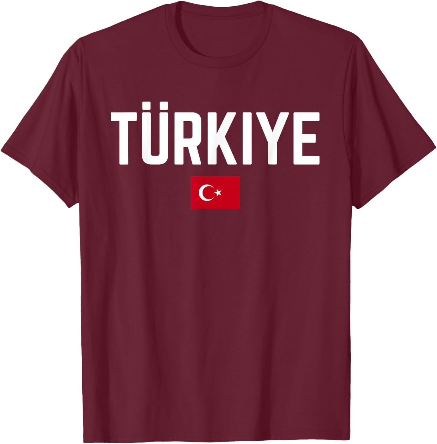 TÜRKIYE TÜRKEI Flagge | Damen Herren Kinder TÜRKEI T-Shirt - T-Shirt | Maroon