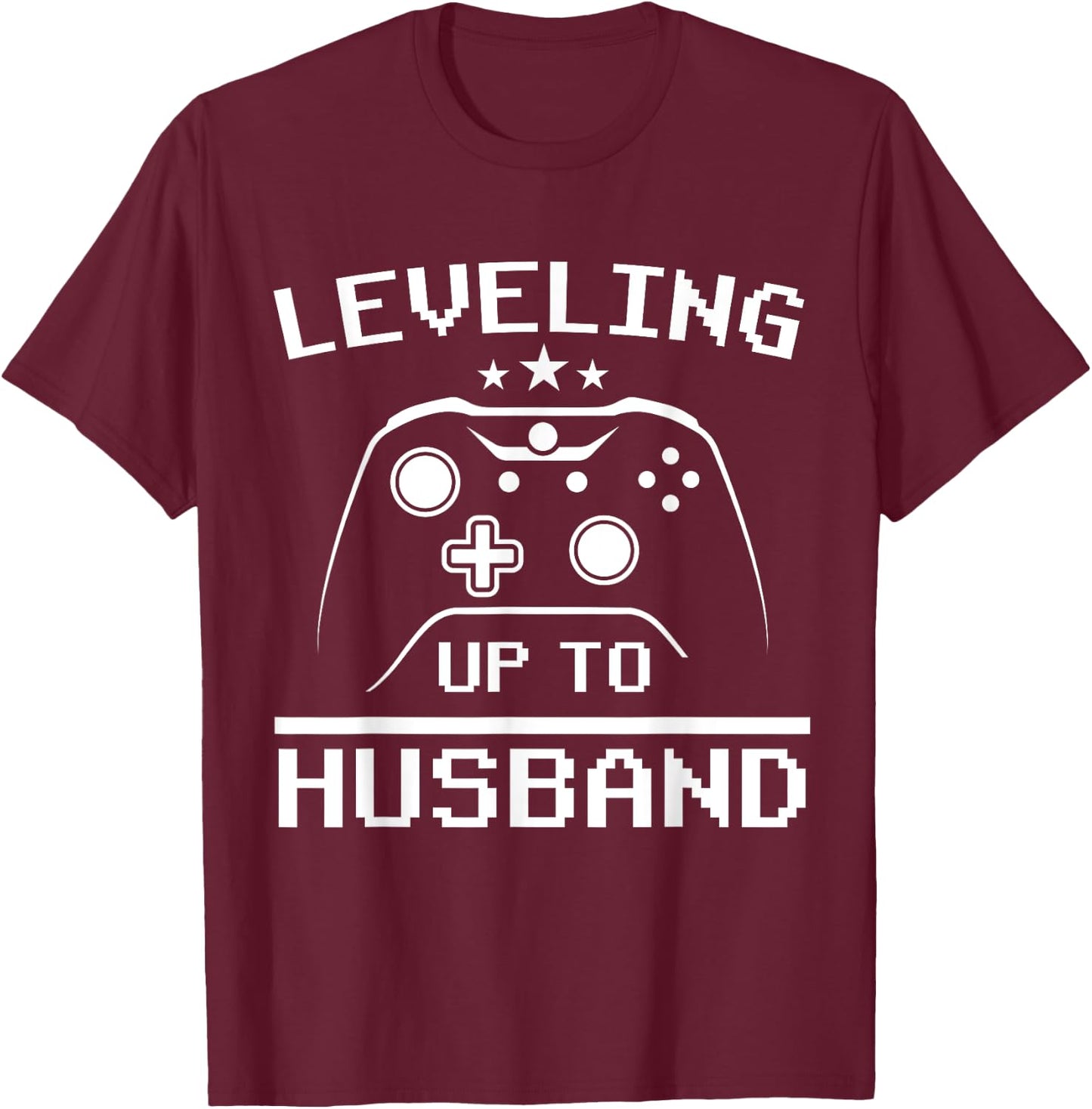 Cool Future Husband Boys Groom To Be Gamer T-Shirt - T-Shirt | Maroon