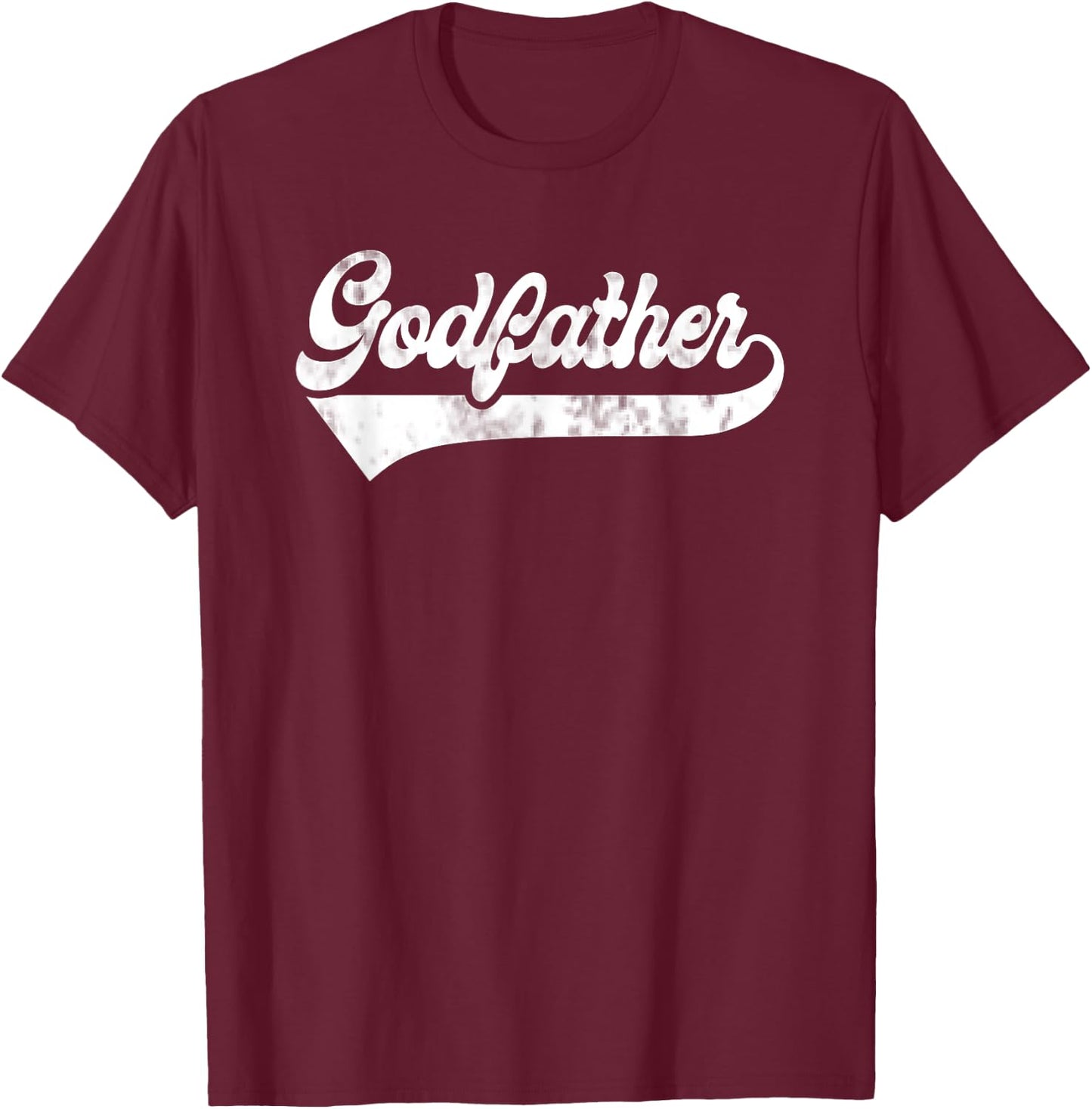 Godfather Vintage Retro Father's Day for Papa Grandpa T-Shirt - T-Shirt | Maroon