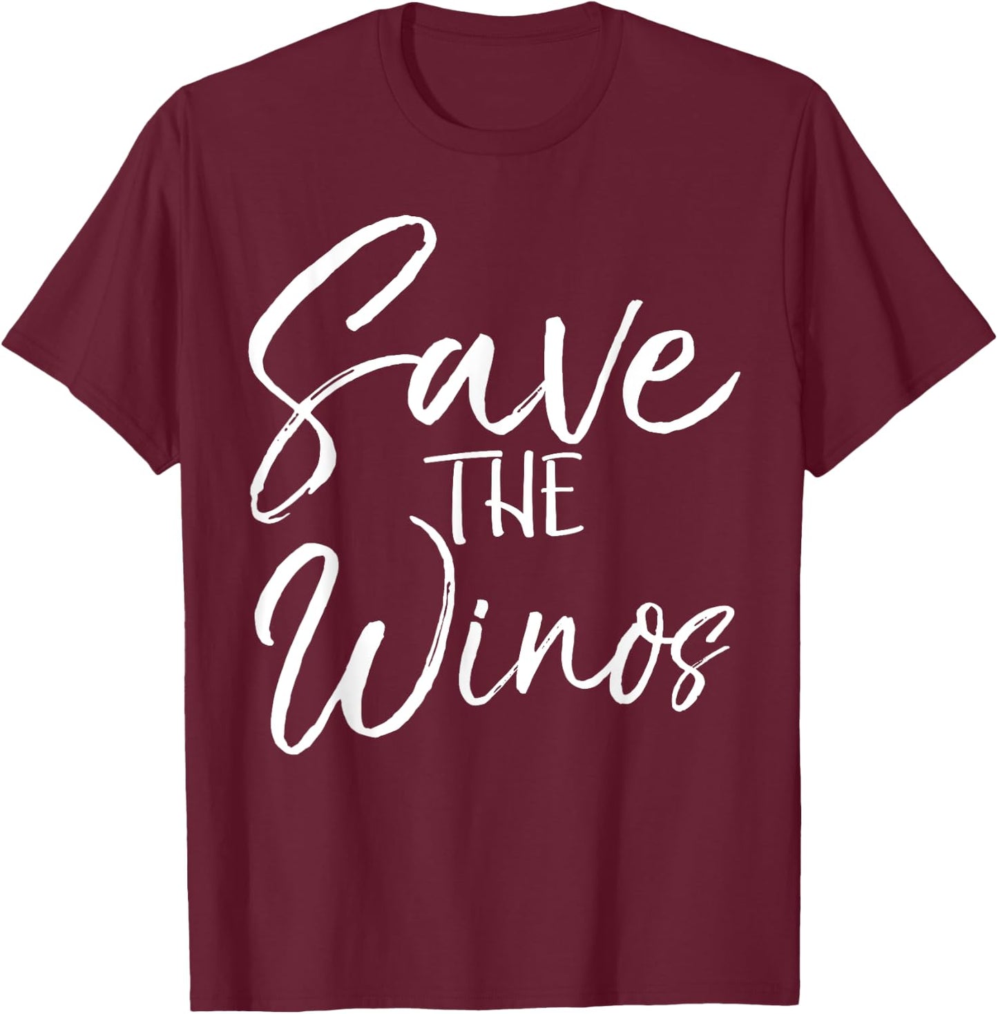 Funny Wine Pun Matching Gifts Cute Save the Winos T-Shirt - T-Shirt | Maroon