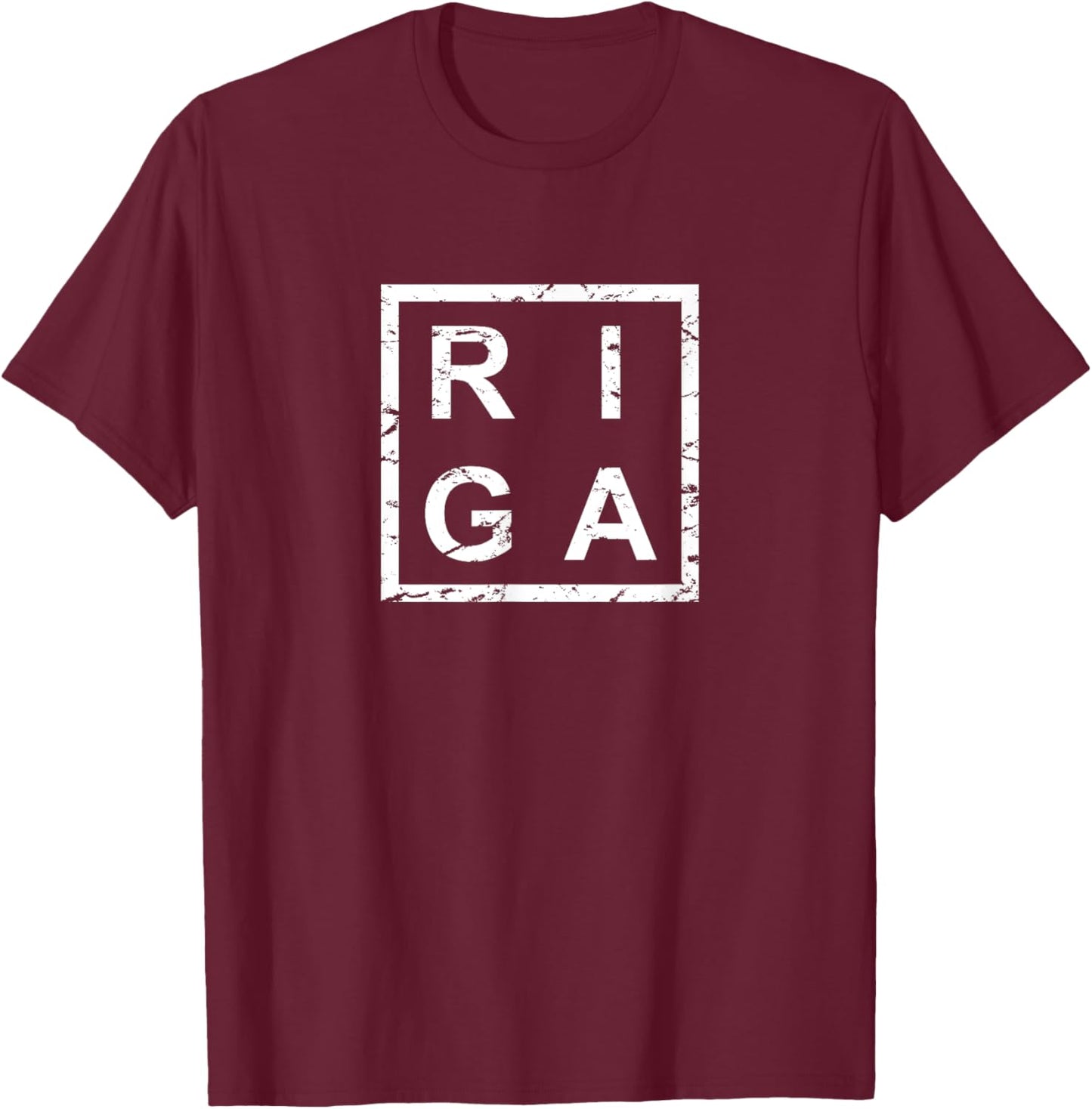 Stylish Riga T-Shirt - T-Shirt | Maroon