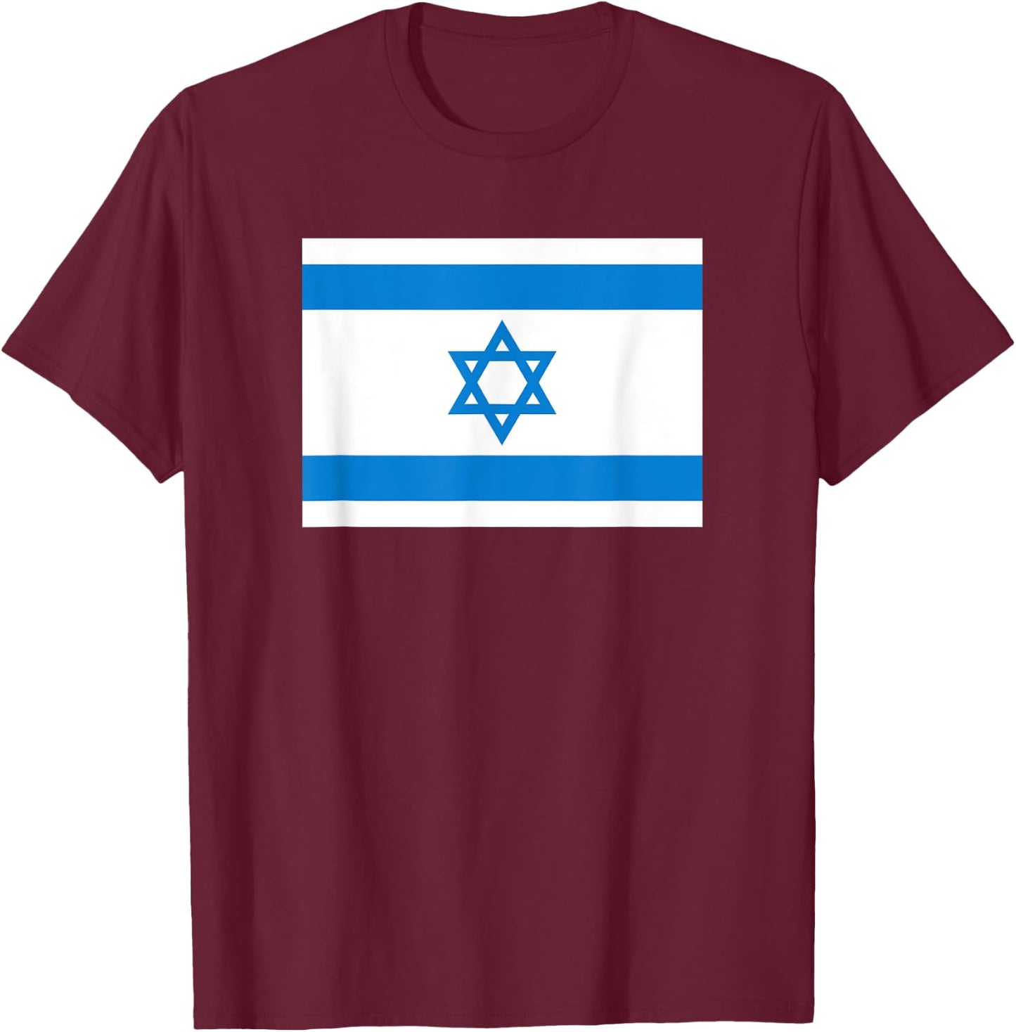 Israel flag T-Shirt - T-Shirt | Maroon